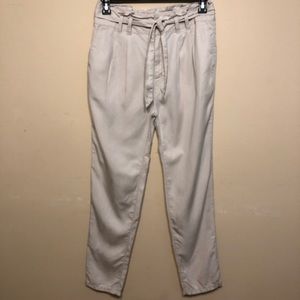 Gap “paper bag” tie waist pants
